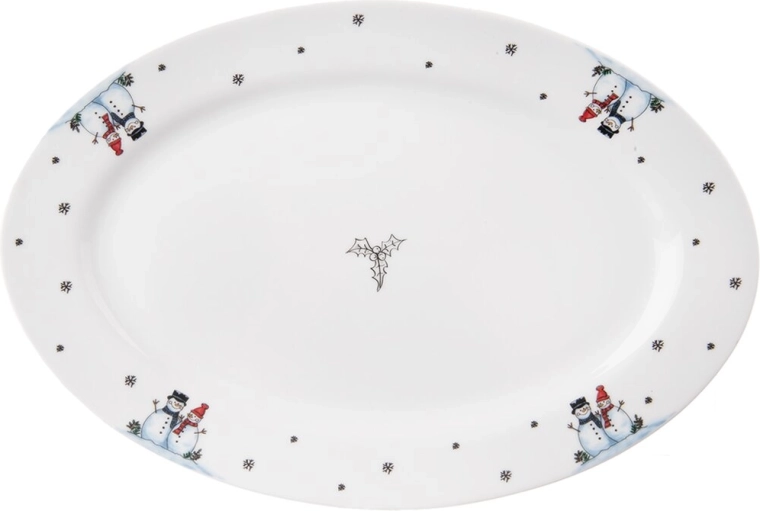 Snowman Serving Plate 30 × 20.5 cm