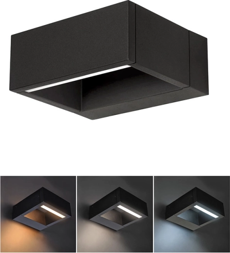 Solight LED outdoor wall light Ragusa 7 W, 450 lm, 3 CCT