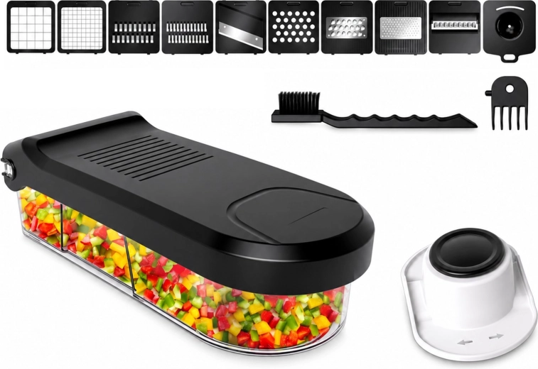 Manual Multifunctional Chopper Renew Force Chop'n Slice 15 in 1