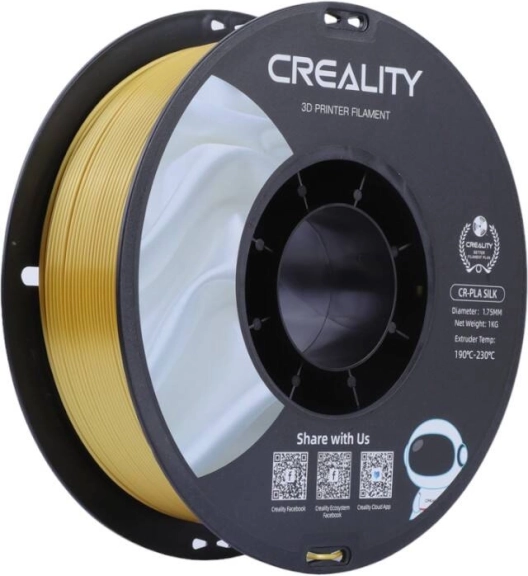 PLA филамент Creality CR-Silk, златен, 1,75 mm