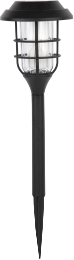 Solar garden stake light, 12 LED, black