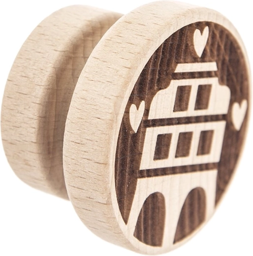 Wooden dough stamp – houses