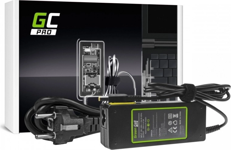 Захранващ адаптер Green Cell PRO 20V 4,5 A 90 W за Lenovo с конектор Slim Tip