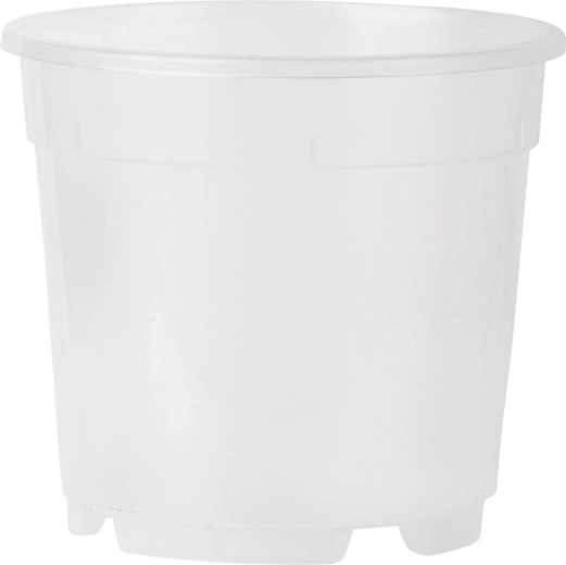 Transparent plastic orchid pot 17 cm, 2.3 l