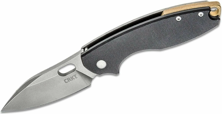 Джобен нож CRKT Pilar III Black, D2 Stonewash, G10
