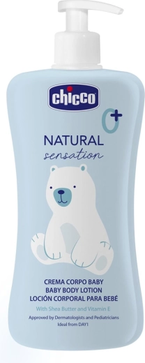 Chicco Natural Sensation лосион за тяло с масло от ший и витамин E 500 мл