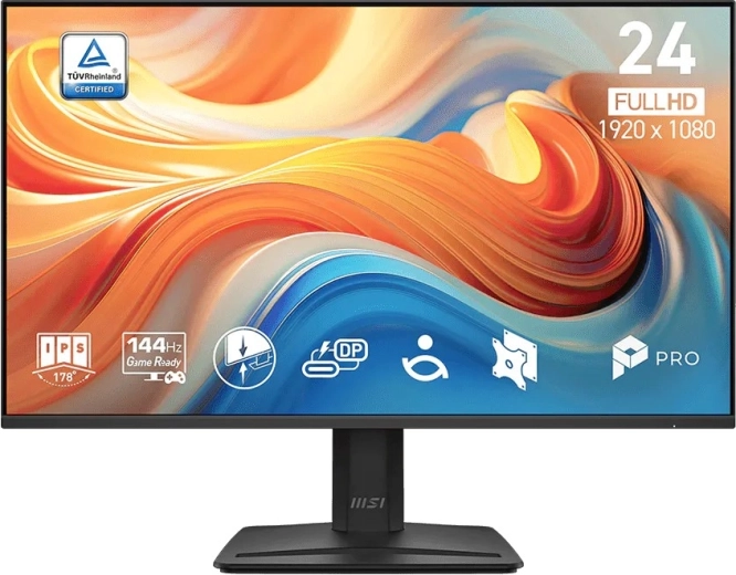 MSI PRO геймърски монитор 23,8" Full HD 144 Hz, черен