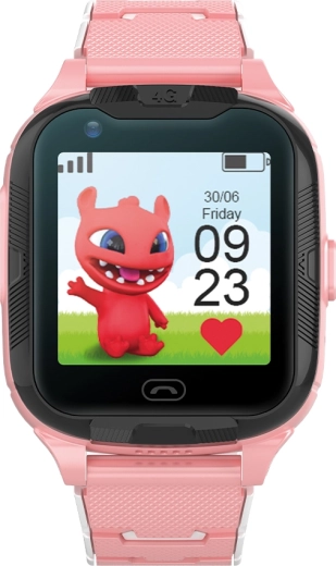 Детски смарт часовник Maxlife 4G с GPS и Wi‑Fi – розов