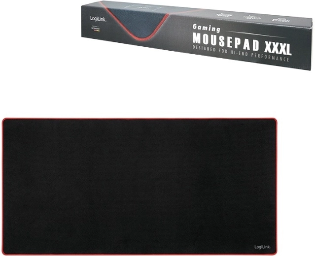 Геймърска подложка за мишка XXXL LOGILINK, черна