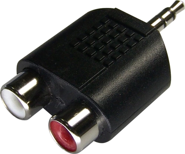 Sencor 3.5 mm stereo jack to 2× RCA sockets adapter