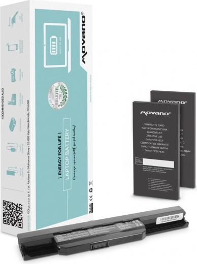 Movano A32K53 Battery for Asus K53S, X53S, X53U and X54C 4400 mAh (48 Wh)