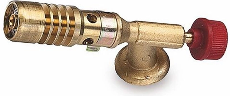 Universal brass burner with 3 gas cartridges