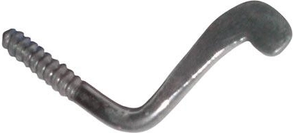 Steel swivel latch with screw thread 50 mm, glossy (20 pcs)