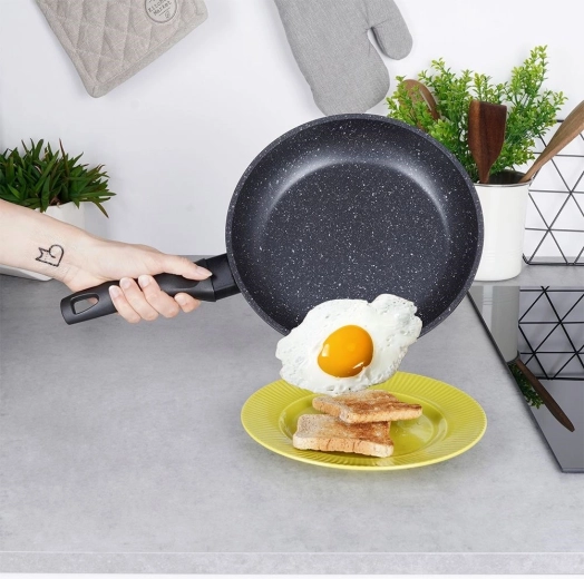 Non-stick granite surface free from PFOA and PTFE