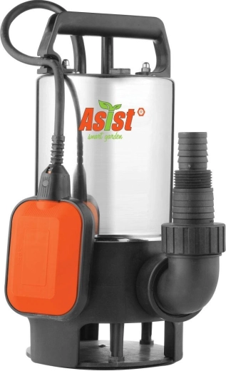 Потопяема дренажна помпа за мръсна вода 1100 W, неръждаема стомана ASIST