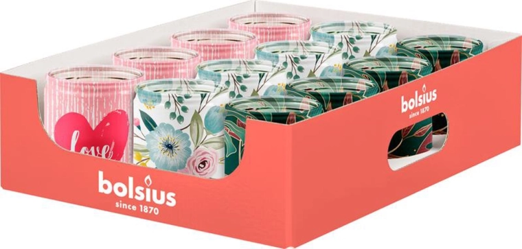 Scented candle in glass – mix of 3 fragrances