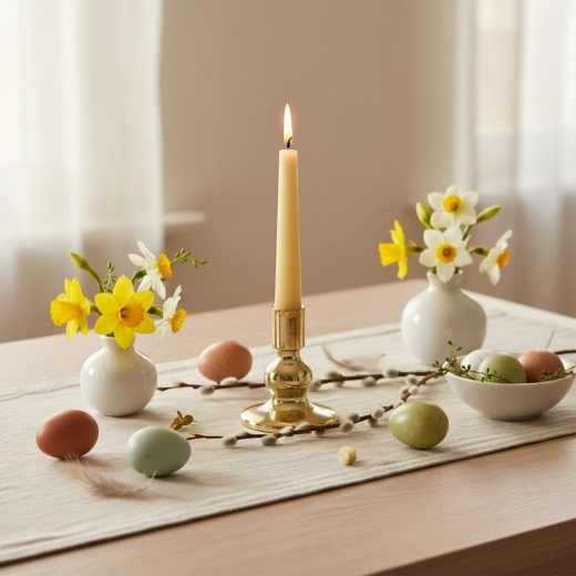 Pleasant ambient light from tealights