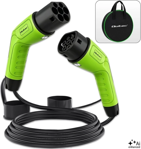 Charging cable for electric vehicles Type 2, 11 kW, 16 A, 5 m