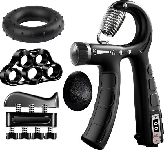 Renew Force 5-in-1 Hand and Finger Strengthener Set with Counter