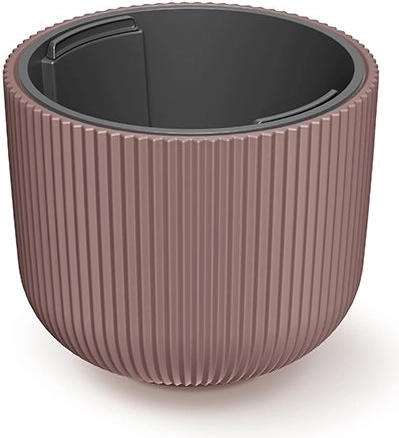 Milly Flower Pot with Insert 24 cm marsala