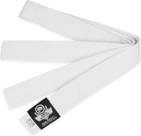 White belt for kimono DBX Bushido OBI – 260 cm
