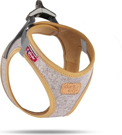 Curli dog harness Alpine light gray, size S (4–7 kg)