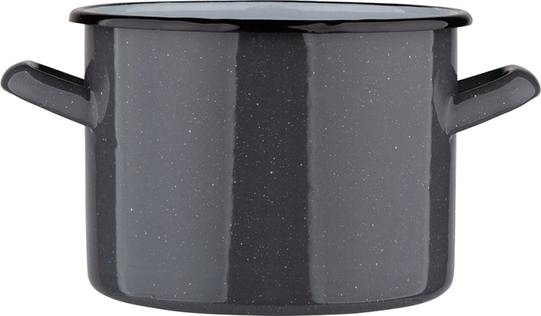 Prosty Pot – Enamel Pot, Grey Speckled, 4.4 L, 20 cm