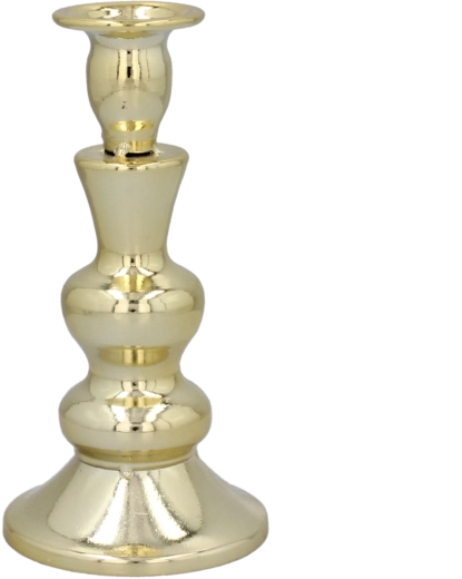 Metal tealight candle holder, minimalist design 15.7 cm