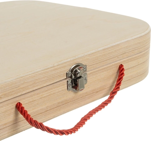 Practical wooden box for carrying and storage