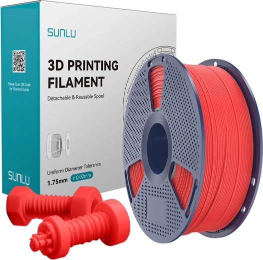 Sunlu високоскоростен ABS филамент червен 1,75 mm 1 kg