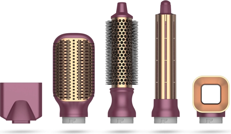 5-in-1 styling: drying, smoothing, volume, and curls