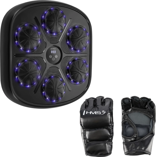 Електронна боксова мишена с LED и Bluetooth HMS TB03 + ръкавици