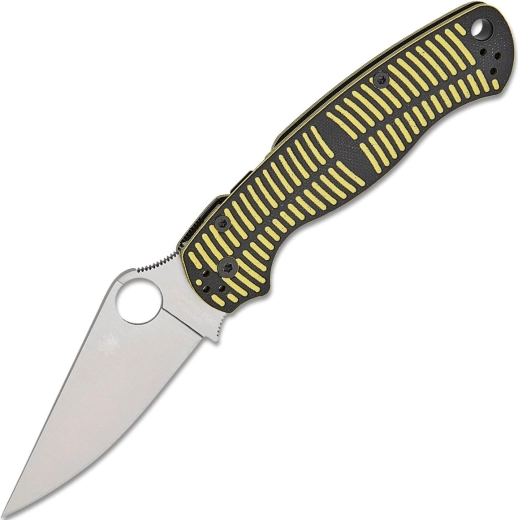 Spyderco Para Military 2 Salt folding knife, yellow-black, 8.8 cm