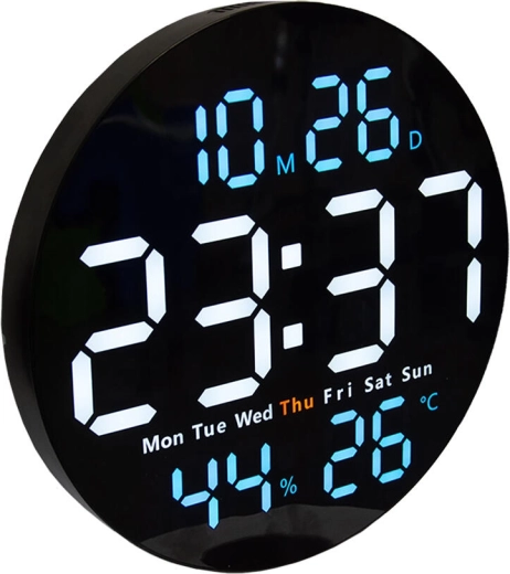 Clear LED display with multiple readings at a glance