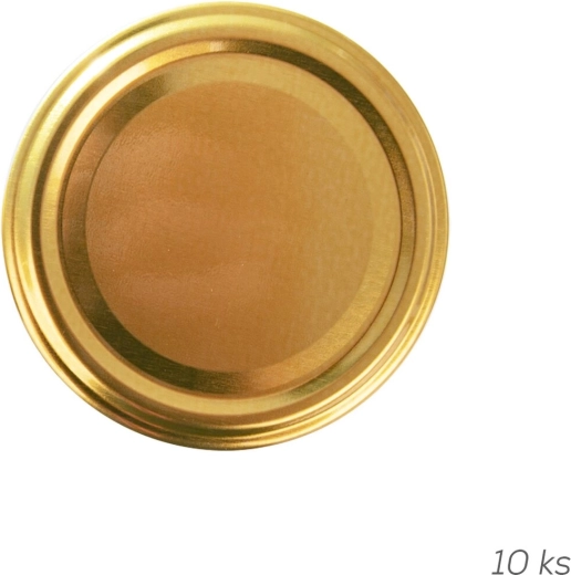Metal Twist-Off screw lid TO 66 Gold (10 pcs)