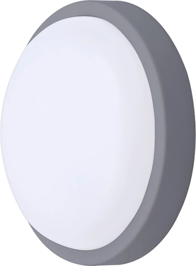Solight LED outdoor round light 13 W 910 lm 4000 K IP54 17 cm grey
