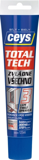 Универсално лепило и уплътнител CEYS TOTAL TECH EXPRESS, бял, 125 ml