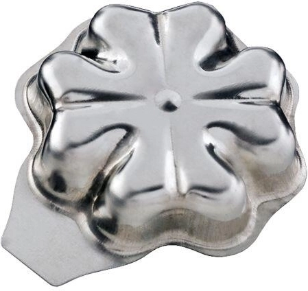 Four-leaf clover molds from tin-plated sheet, 40 mm (20 pcs)