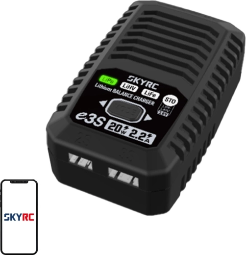Мрежово зарядно за LiPo/LiHV/LiFe 2S/3S SKYRC e3S