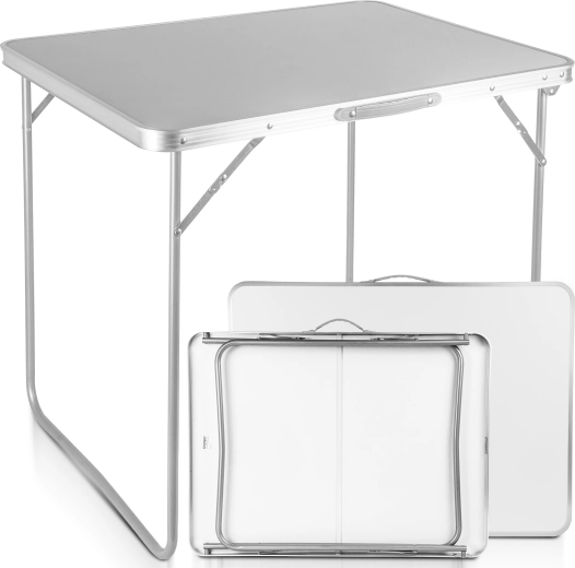 Folding camping table CAMP 80 white