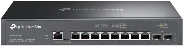 Суич 8× 2,5G с 2× SFP+
