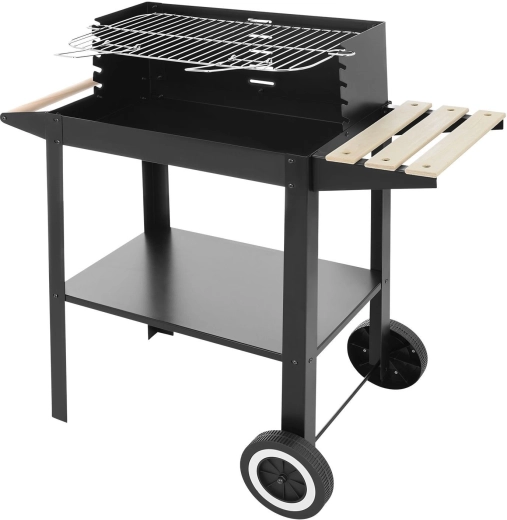 Classic charcoal grill with adjustable grate