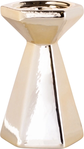 Gold Cone Candle Holder 13 cm