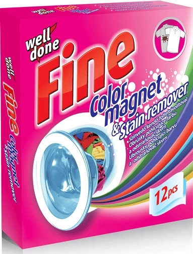 Well Done Fine Color-Capturing and Stain-Removing Laundry Sheets 12 pcs