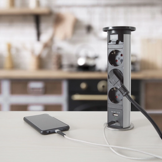Elegantly concealed worktop solution