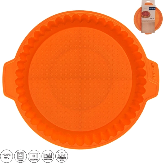 Orange silicone cake pan Ø 27 cm