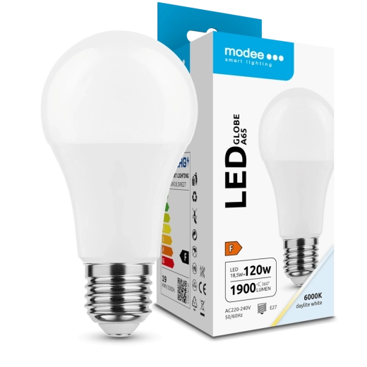 LED Bulb Modee Lighting Globe A65 18.5 W E27 Cool White 1900 lm