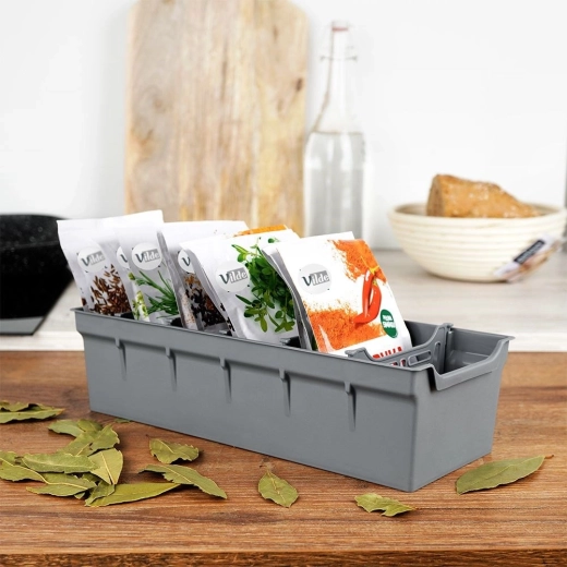 Clear storage of spice sachets