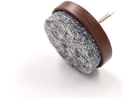 Felt furniture pads with nail 24 mm, brown (8 pcs)