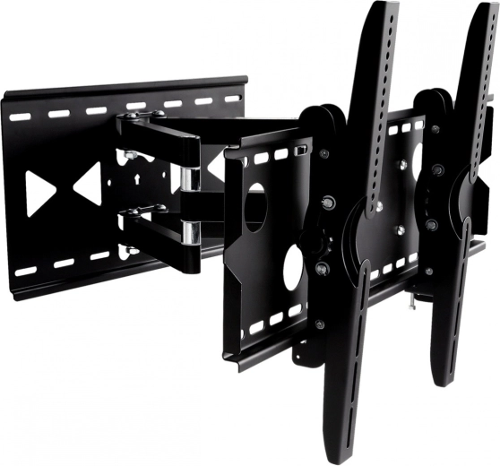 Wall mount for TV 32-100 inches, black metal, with a load capacity of 100 kg